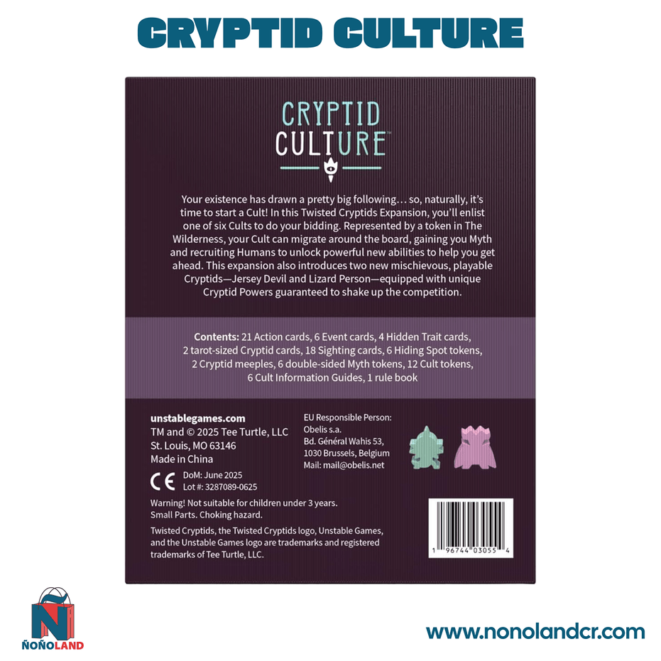 Twisted Cryptids Cryptid Culture Expansion (Idioma: Inglés y Español) - ÑoñolandCR