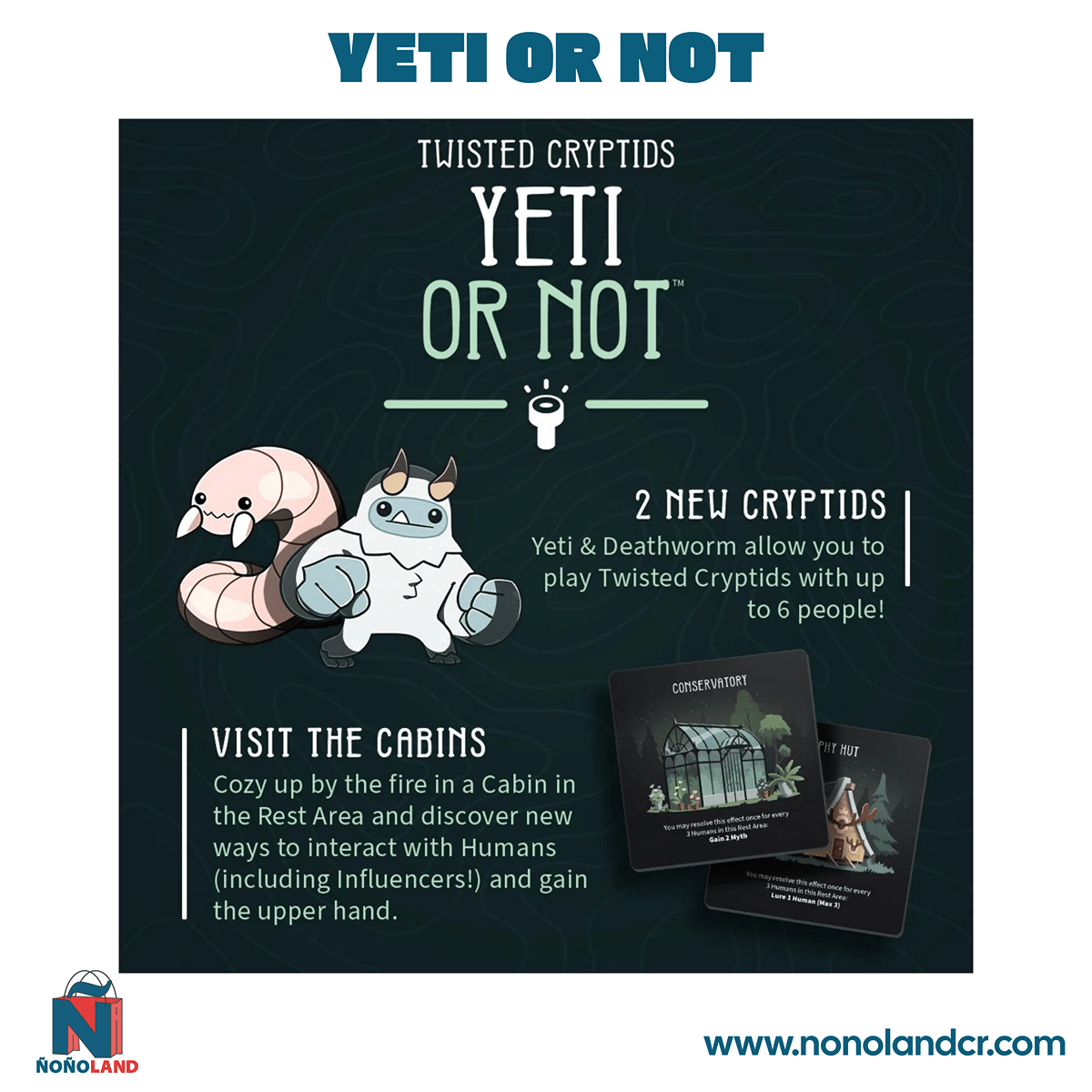 Twisted Cryptids Yeti or Not Expansion (Idioma: Inglés y Español) - ÑoñolandCR