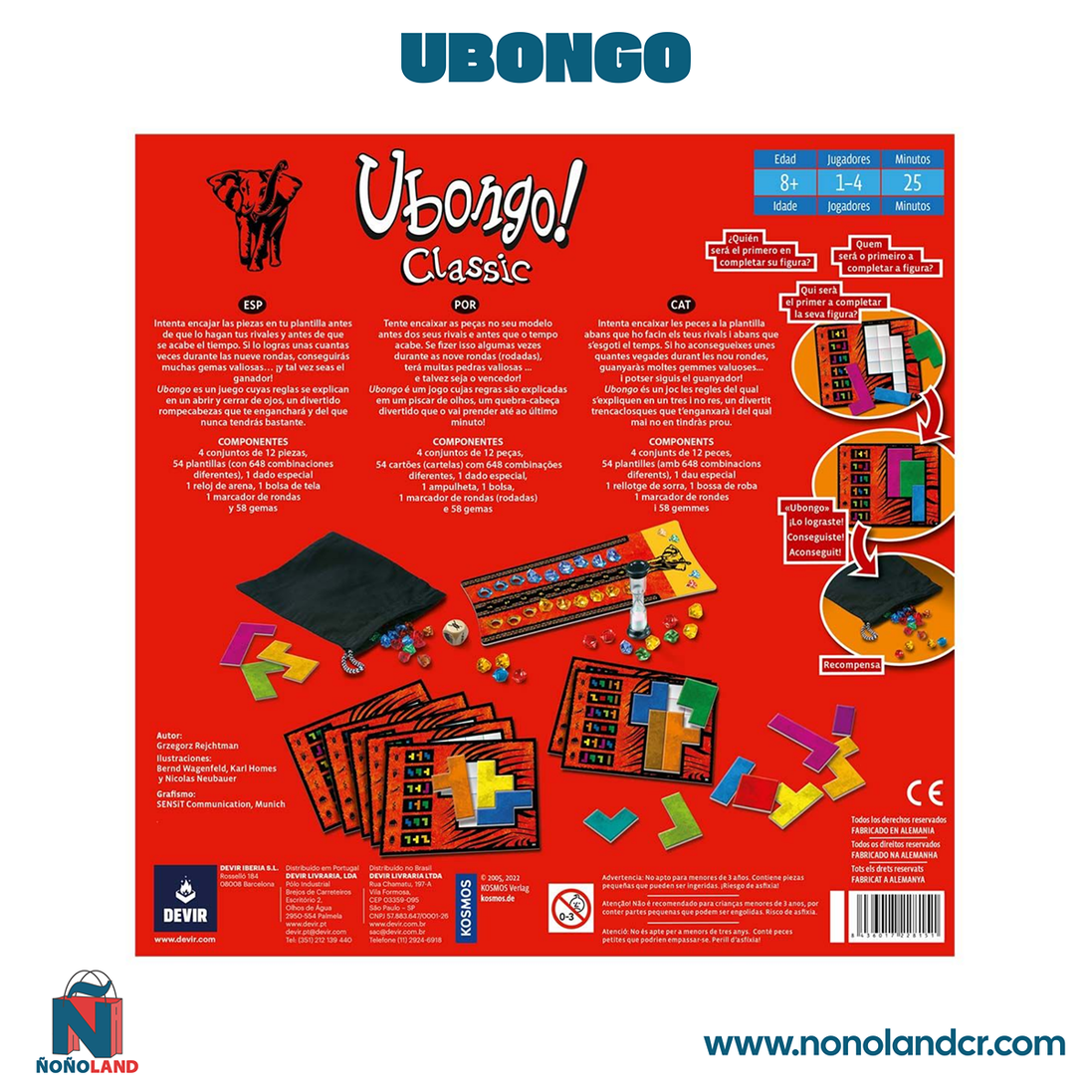 Ubongo (Idioma: Español) - ÑoñolandCR