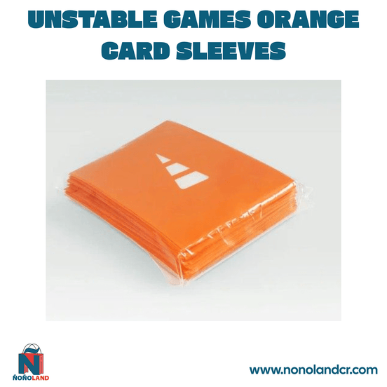 Unstable Games: Fundas para cartas Naranjas de 66mm x 91mm - ÑoñolandCR