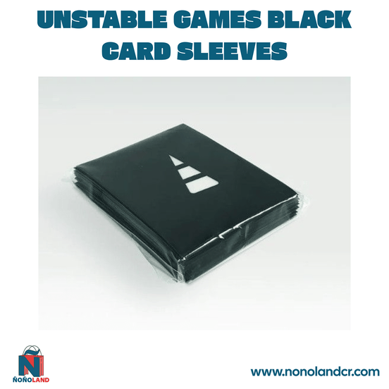 Unstable Games: Fundas para cartas Negras de 66mm x 91mm - ÑoñolandCR