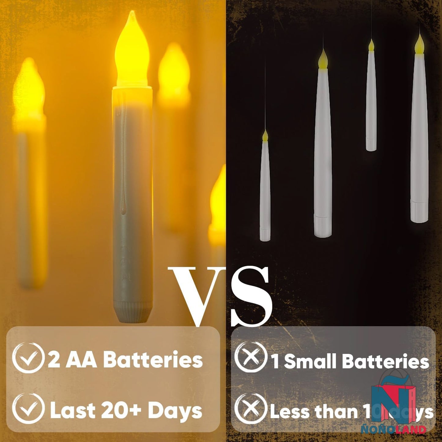 Velas flotantes con control remoto, 12 piezas - ÑoñolandCR