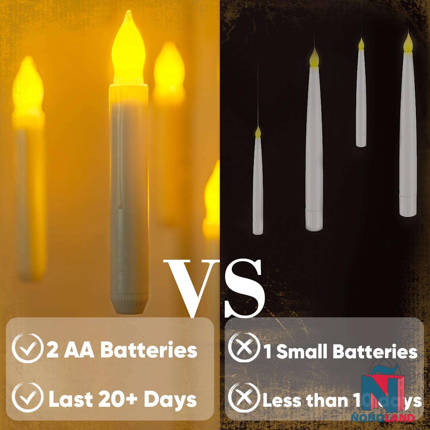 Velas flotantes con control remoto, 12 piezas - ÑoñolandCR