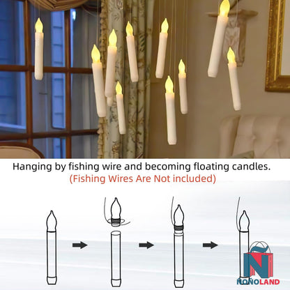 Velas flotantes con control remoto, 12 piezas - ÑoñolandCR